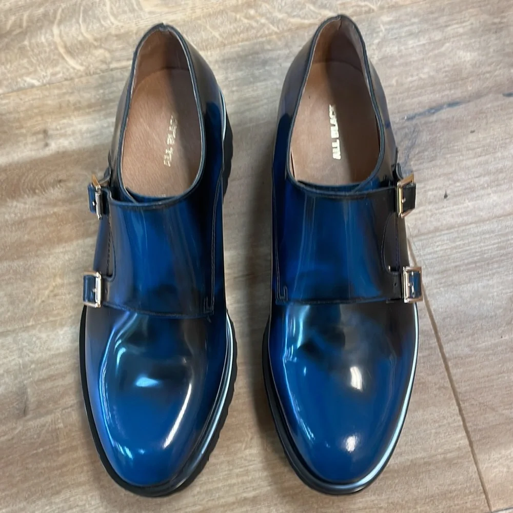 New Women's All Black Lug Monk Flats!!🔥🔥🔥 - Picture 7 of 13